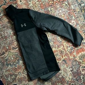 Under Armour Fleece Quarter Zip - Black & Gray